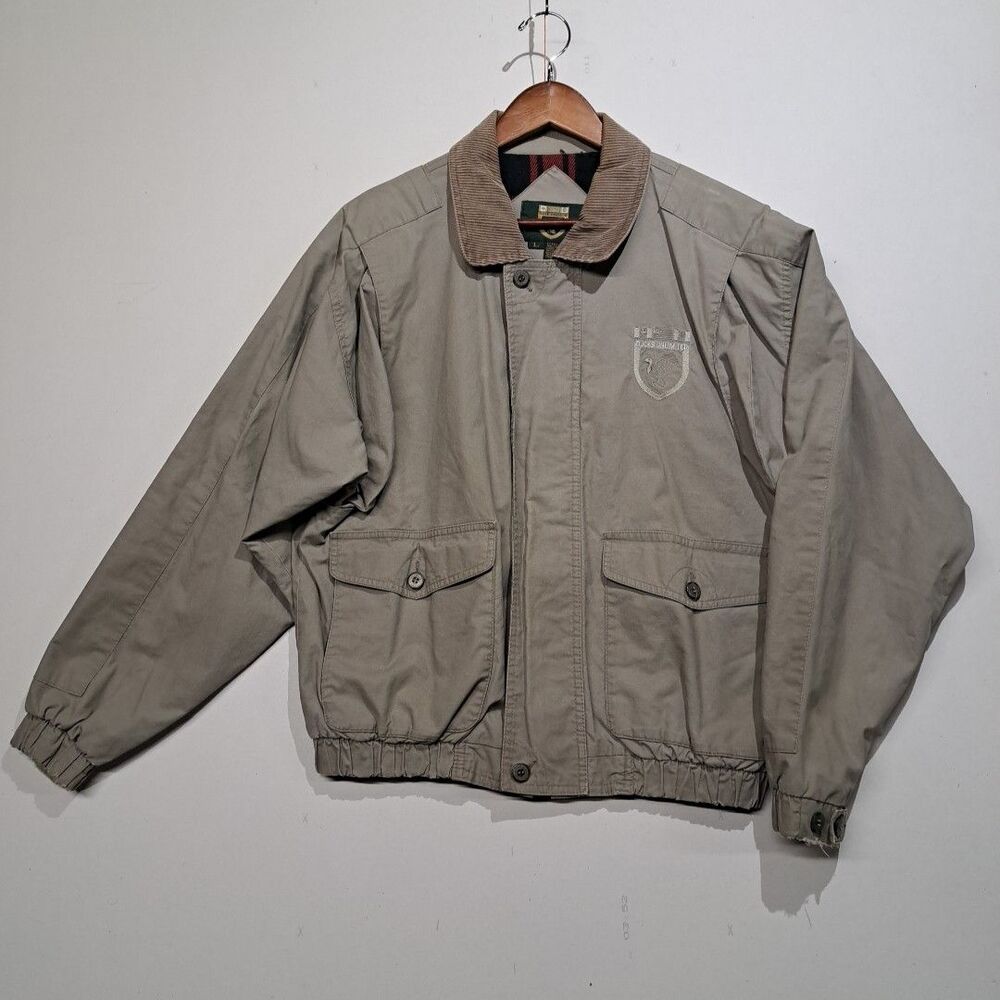Vintage Ducks Unlimited Mens DU Shield Embroidered Jacket Size Large Casual